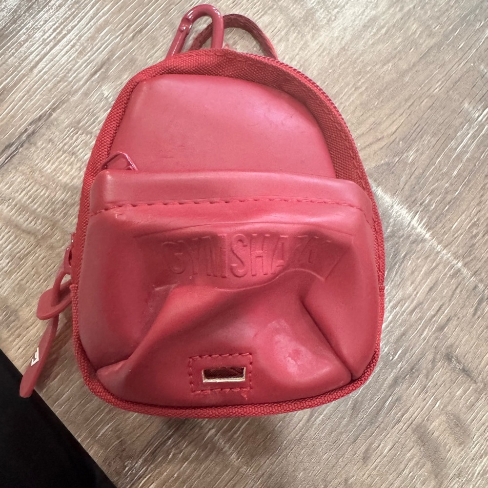 Gymshark mini backpack keychain